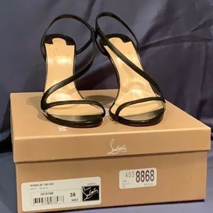 Brand new Rosalie Louboutin sandals size 38 (runs small0